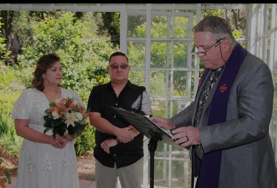 Wedding ceremony by Dr. Gerrit Rademeyer in Eshowe