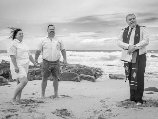 Wedding ceremony by Dr. Gerrit Rademeyer in Eshowe