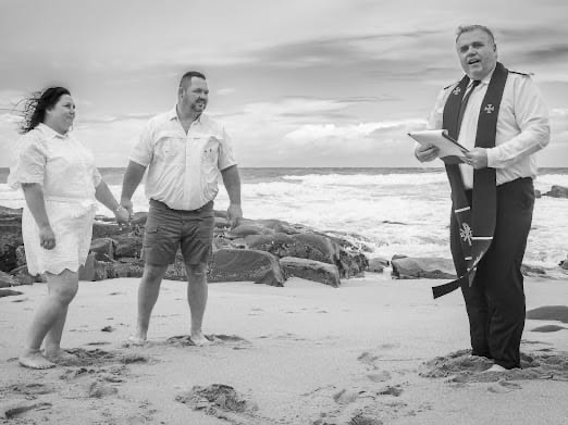 Wedding ceremony by Dr. Gerrit Rademeyer in Eshowe