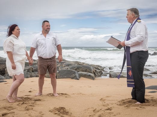 Wedding ceremony by Dr. Gerrit Rademeyer in Eshowe