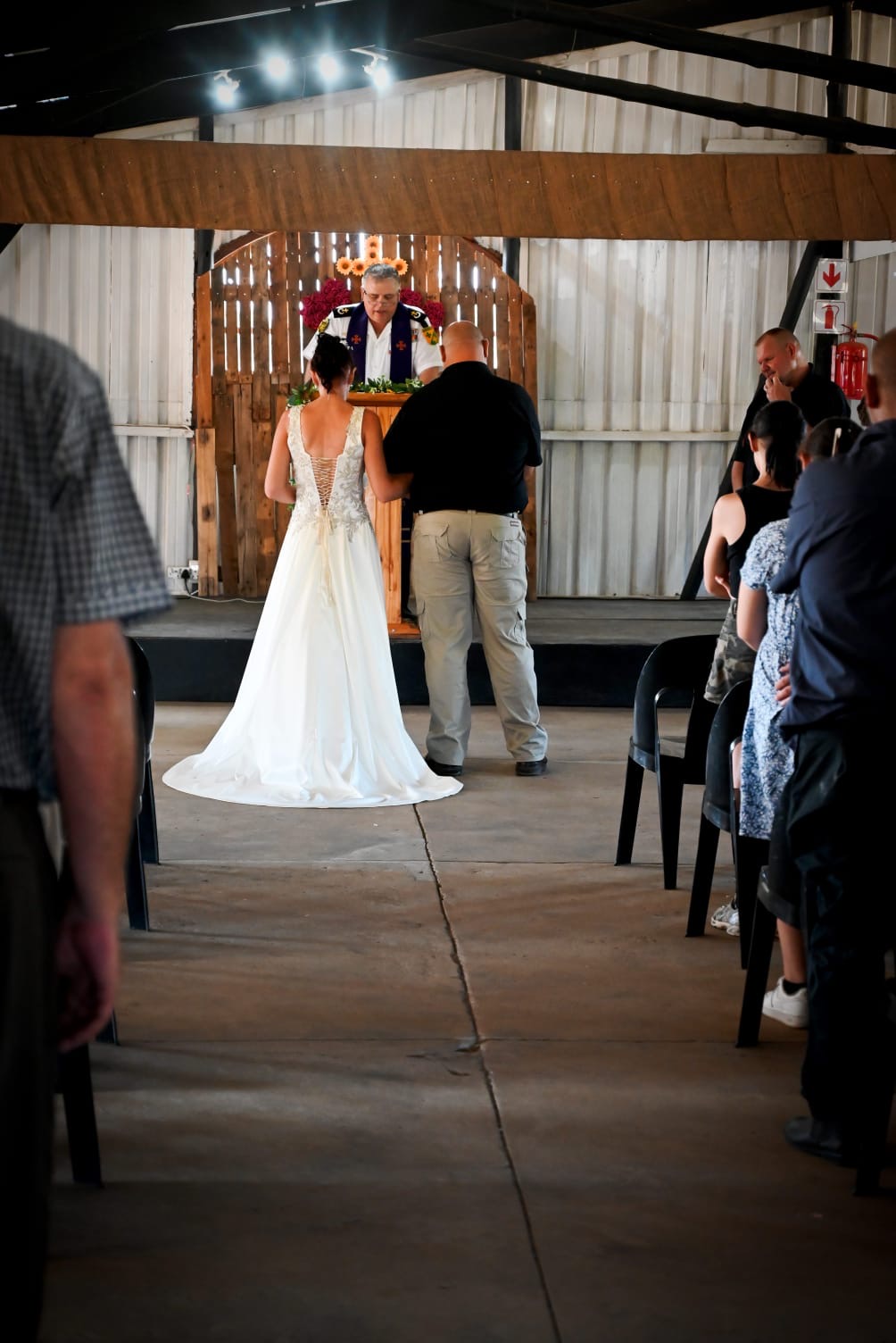 Wedding ceremony by Dr. Gerrit Rademeyer in Eshowe