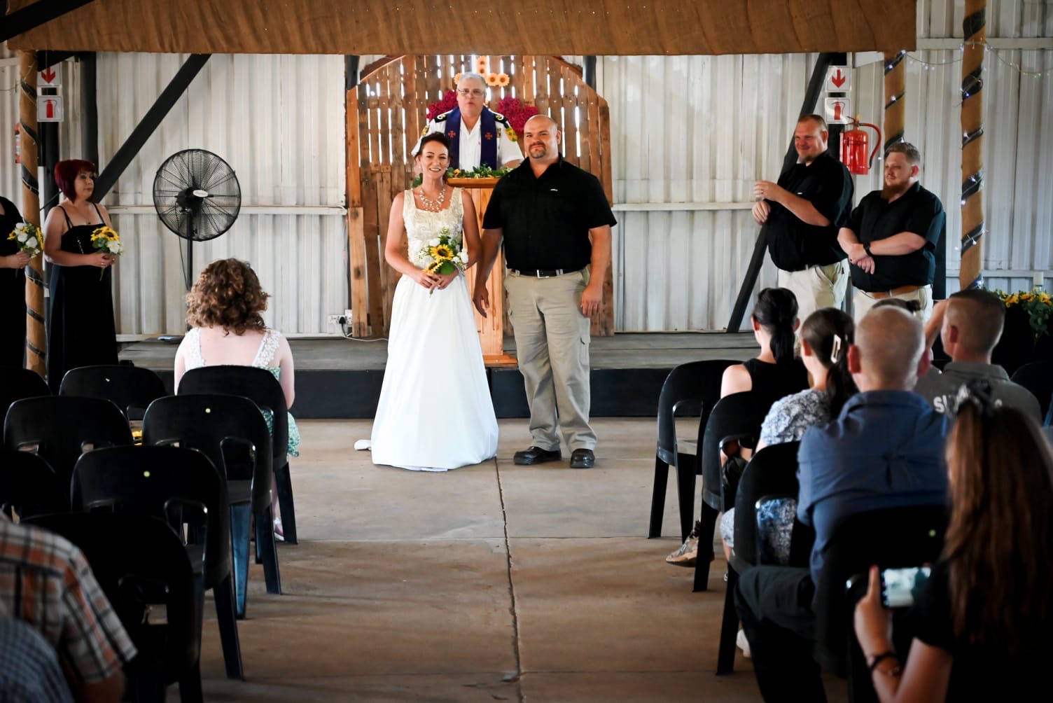 Wedding ceremony by Dr. Gerrit Rademeyer in Eshowe